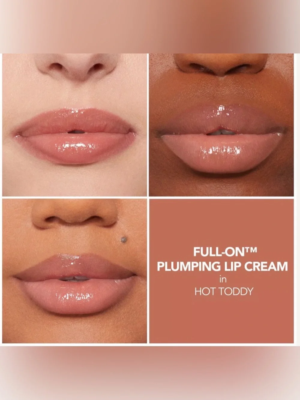 Buxom HOT TEDDY Full-On Plumping Lip Cream in Hot Toddy - Glossy Nude Pink